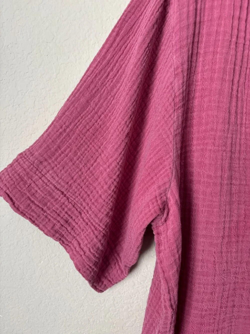 Faherty Dune Organic Cotton Boho Gauze Popover V-Neck Blouse Top - Picture 8 of 14